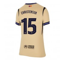 Barcelona Andreas Christensen #15 Koszulka Wyjazdowa damskie 2025-26 Krótki Rękaw